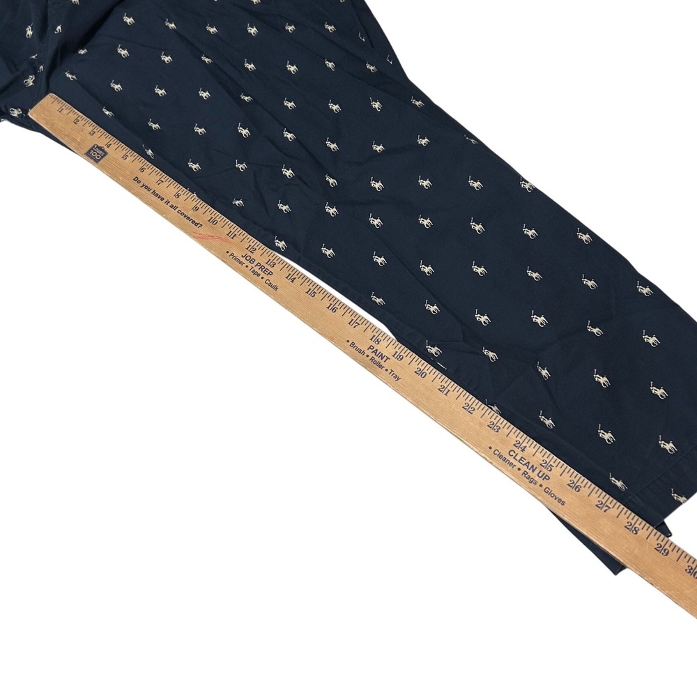 Polo Ralph Lauren Mens XL Navy Blue Cotton Pony Logo Pajama Sleep Pants XL 40-42 - Picture 6 of 6